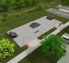 Render isometric view of Skate Park 3 