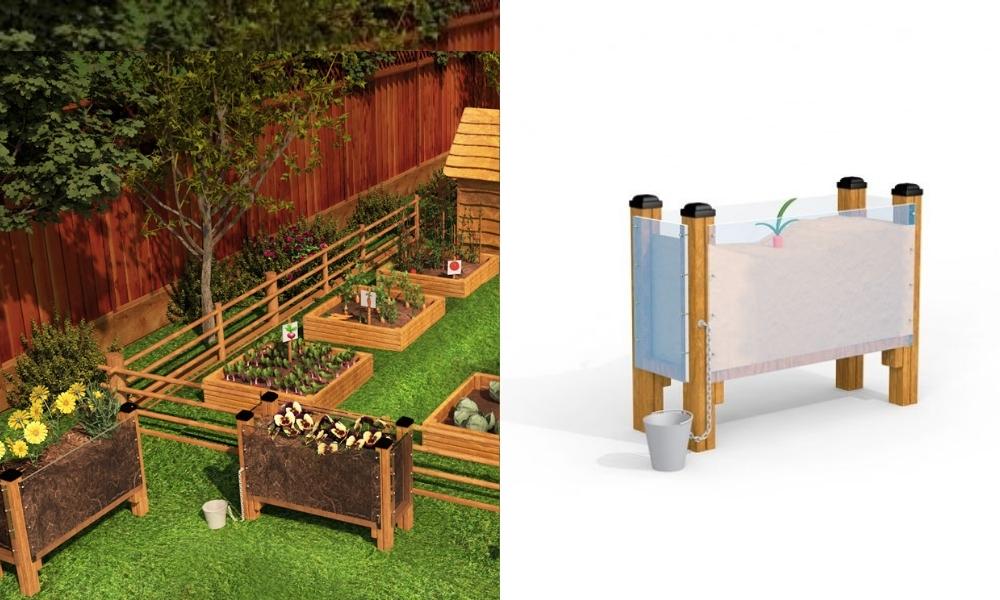 Køkkenhave til udendørs legepladser Køkkenhave til udendørs legepladser