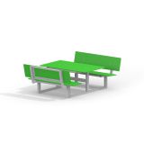Børne bord/bænk HPL med ryg