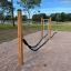 Battle Rope træningsudstyr installeret i parken
