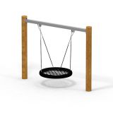 Robiniegyngestativ med fugleredegynge 120 cm