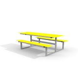 Kørestolsvenligt picnicbord og bænke HPL