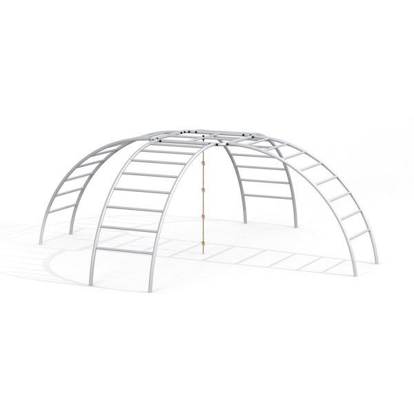 Klatrekryds med rebstige til børn, holdbart udendørs legeudstyr.