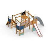 Aztec Natur - Klatretårn med rutsjebane og snoet klatrevæg