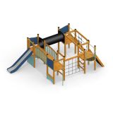 Firkanten Natur - Klatretårn med rutsjebane og tunnel