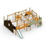 Turbolensborgen Natur - Klatresystem med rutsjebane og klatrevæg