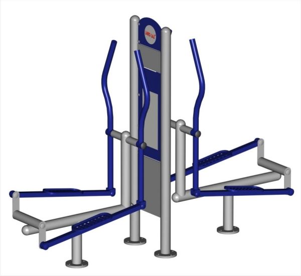 Render isometric view of Double Cross Trainer with