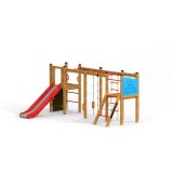 Zebra - Klatrestativ med rutsjebane