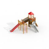 Twister - Legetårn med rutsjebaner og klatrenet