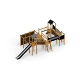 Explorer -  Legetårne med rutsjebane, tunnel og klatrevæg