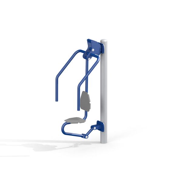 Blå og hvid Chest Press træningsudstyr til udendørs fitness